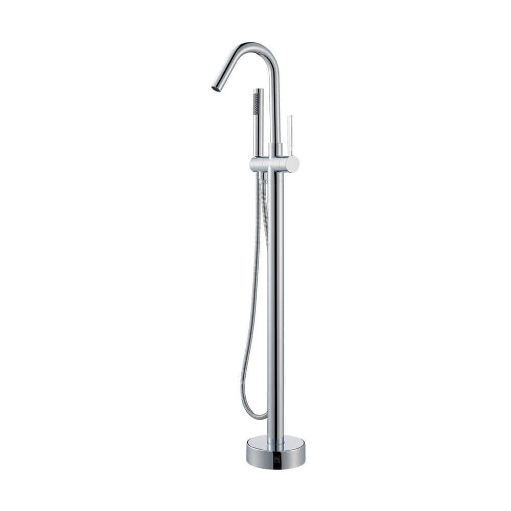 Marina Single-Handle Freestanding Tub Faucet with Handshower in. Polished Chrome price history on PriceWatchPro