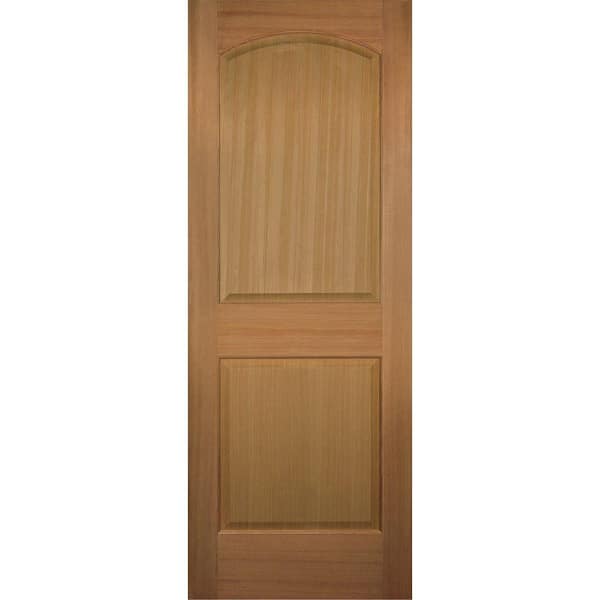 Builders Choice 30 in. x 80 in. 2-Panel Arch Top Solid Core Hemlock Single Prehung Interior Door