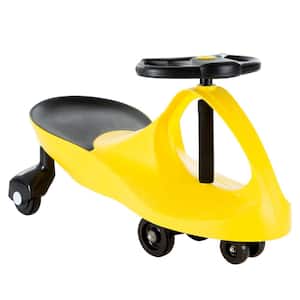 Yellow Zigzag Ride on Car No Batteries