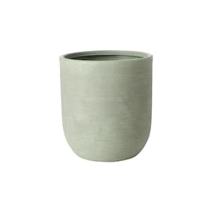 22 in. Oxford Green Resin Round Planter