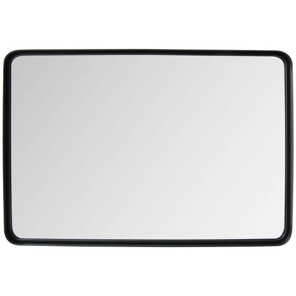Black 24 in. W x 36 in. H Modern Rectangle Steel Framed Mirror price history on PriceWatchPro