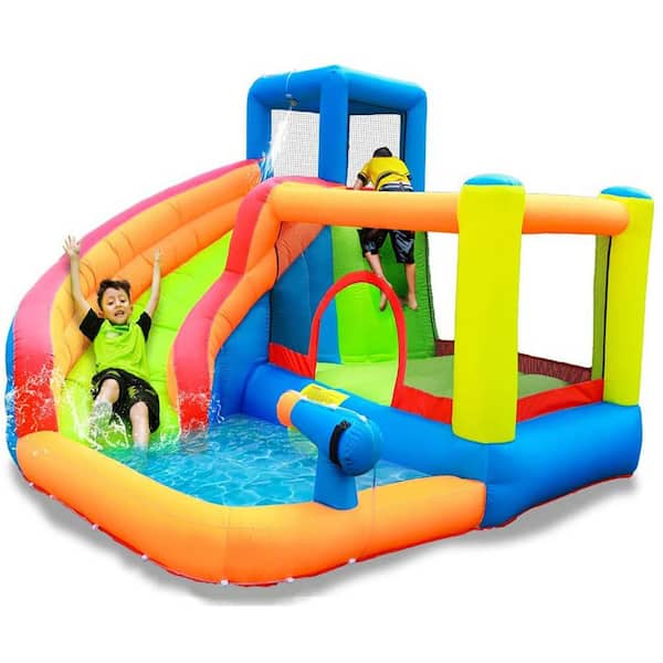 Kingdely Outdoor Inflatable Bounce, Outdoor Bounce House With Water Slide