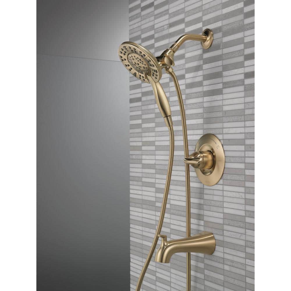 Champagne Bronze Dual Handheld Shower System with Valve