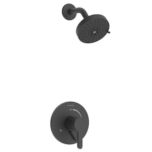 Keely Single-Handle 5-Spray Shower Faucet with VersaFlex Integral Diverter in Matte Black (Valve Included)