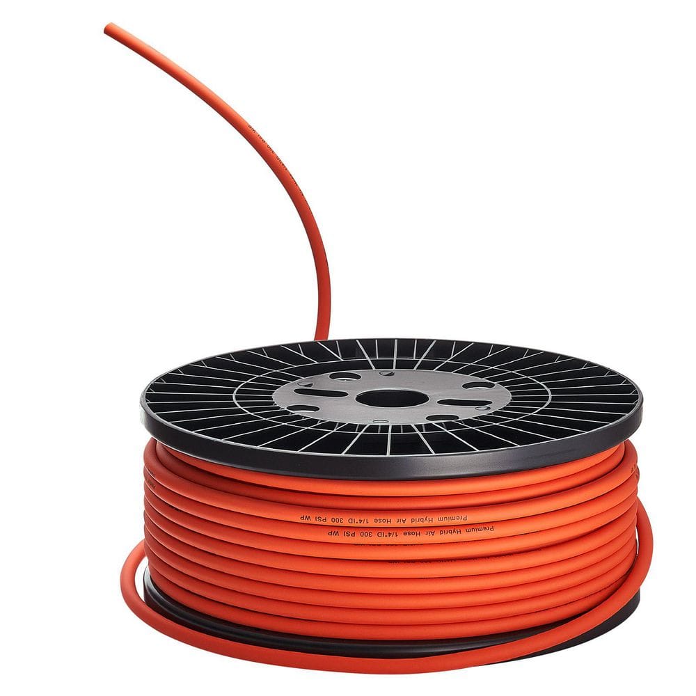Orange Air Hose, 1/4 in. x 250 ft. Hybrid Air Hose with Three-Layer Hybrid Material, 300 PSI, All-Weather Flexibility price history on PriceWatchPro