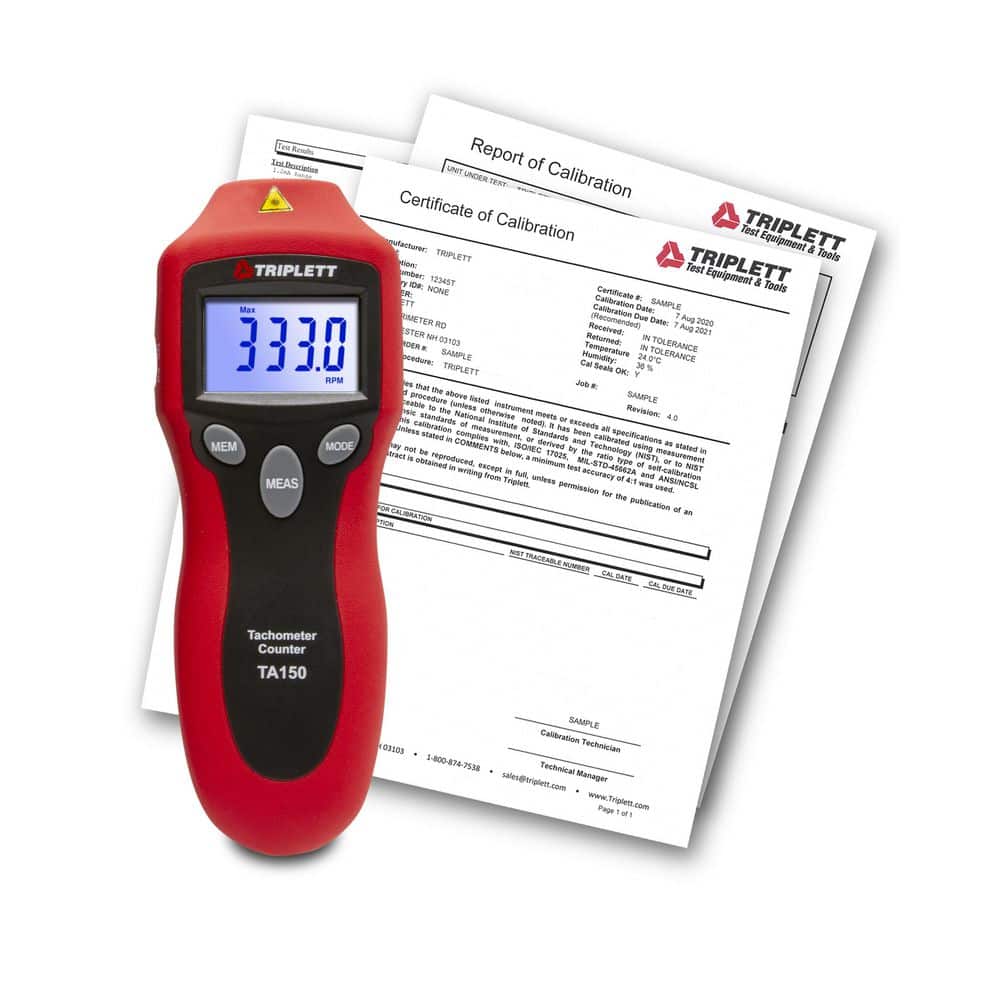 Laser Photo Tachometer with Certificate of Traceability to N. I. S. T price history on PriceWatchPro