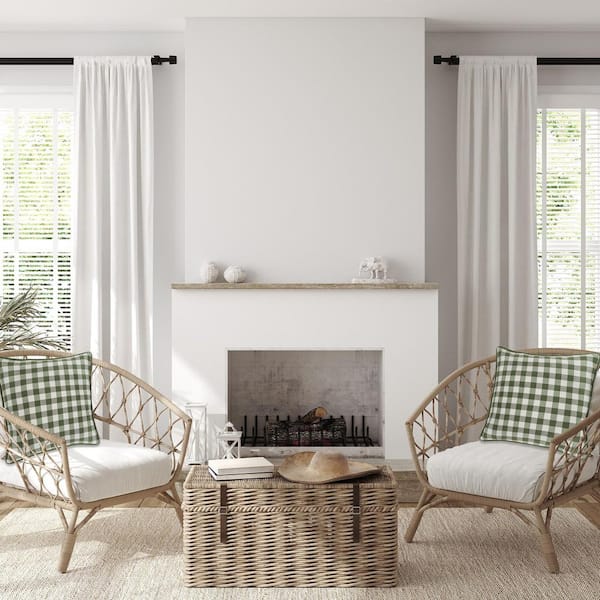 Buffalo Check Sage Woven 18 in. x 18 in. Throw Pillow Covers (Set of 2)