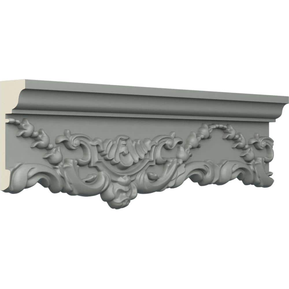Ekena Millwork Emery 4.25'' H x 94.5'' W x 1.25'' D Urethane Chair Rail