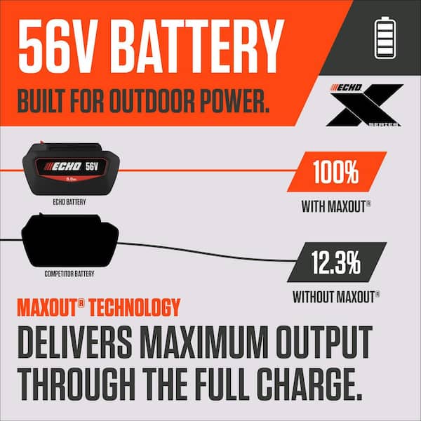 ECHO 56V X Series Brushless Cordless Battery Attachment Capable 17