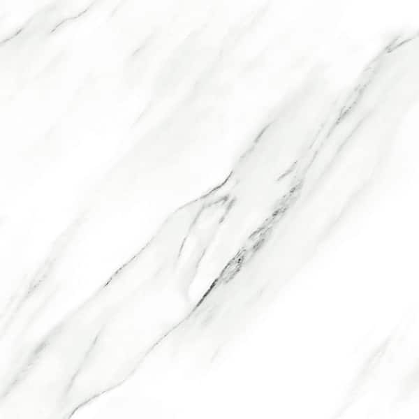 Jeedeson White Marble Peel and Stick Wallpaper Contact Paper, Easily Removable Covering Paper for Kitchen, 16 in. x 157 in.