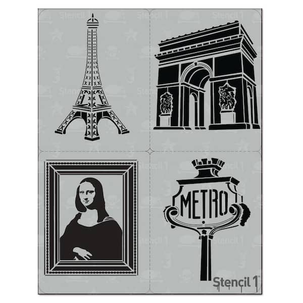 Stencil1 Paris Stencil (4-Pack)