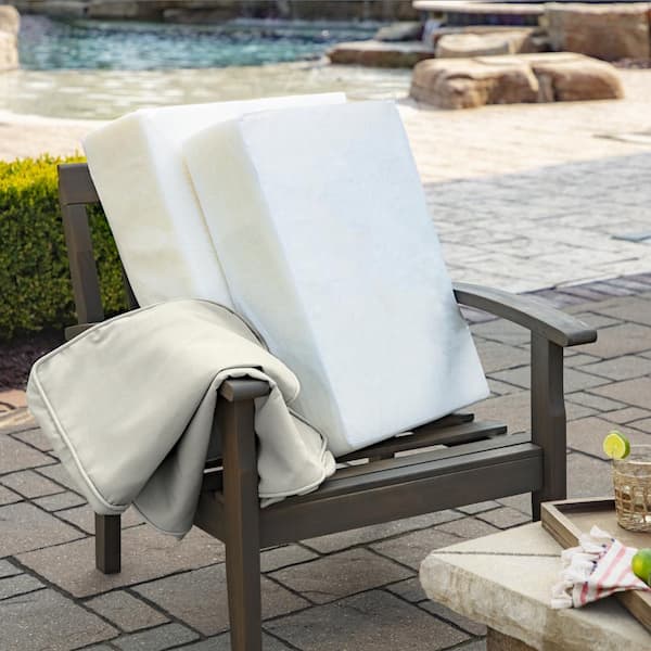 22 in. x 24 in. Deep Seating Outdoor Lounge Chair Cushion in Chili (4-Pack)