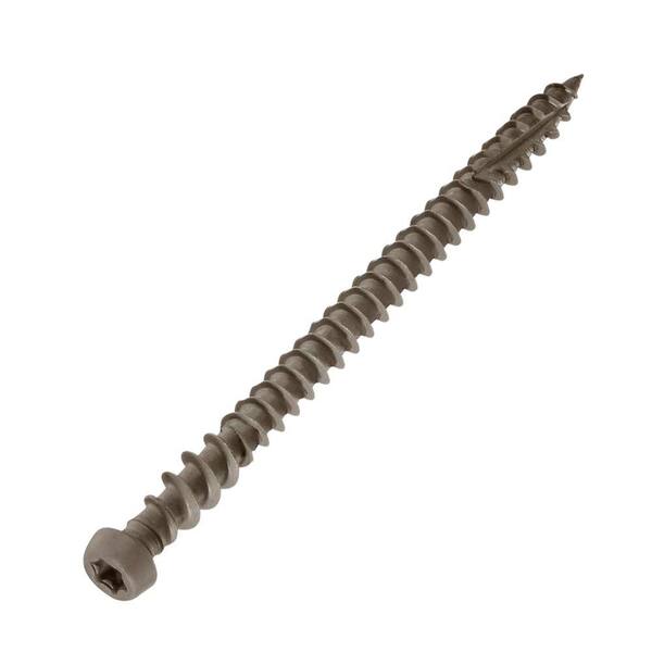 Unbranded #10 x 2-3/4 in. Cap-Tor xd Chocolate #71 Epoxy Coated Star Bugle-Head Composite Deck Screw (1750-Pack)