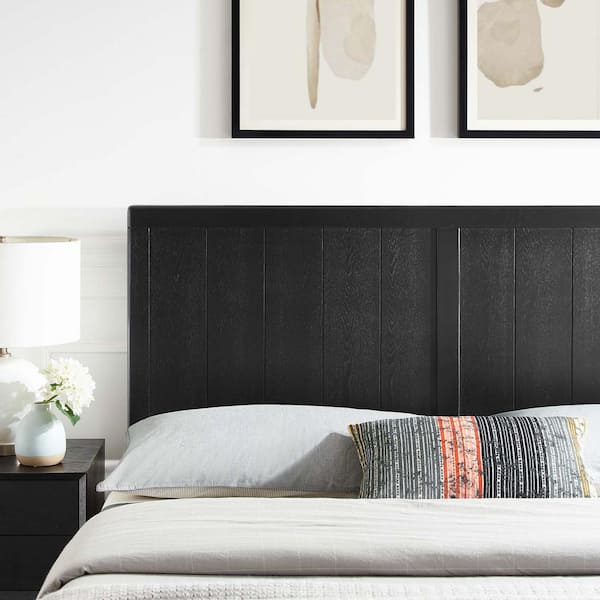 MODWAY Robbie in Black King Wood Headboard MOD-6219-BLK - The Home