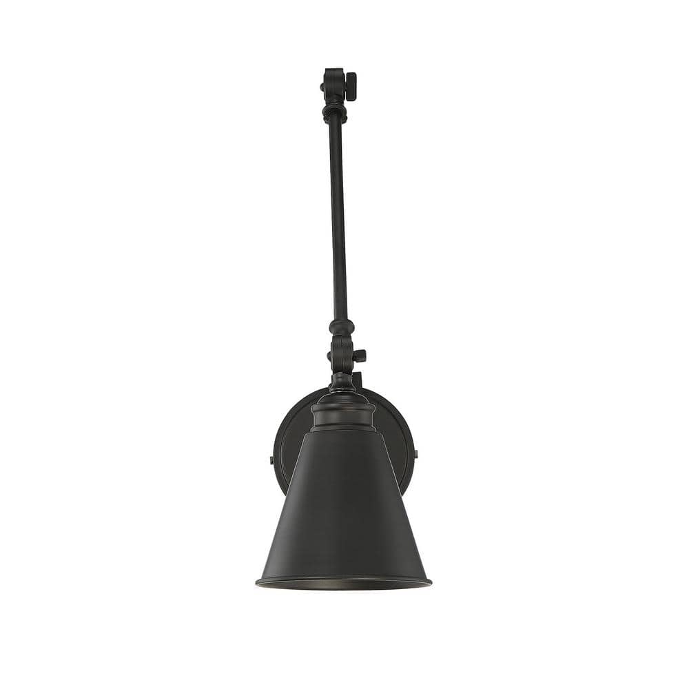 Morland Matte Black Adjustable Swing Arm Sconce