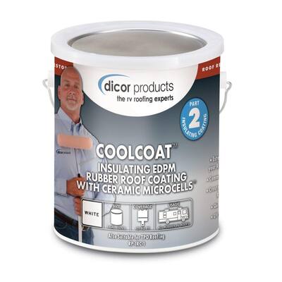 Coolcoat Insulating EPDM Roof Coating - 1 Gallon, Tan