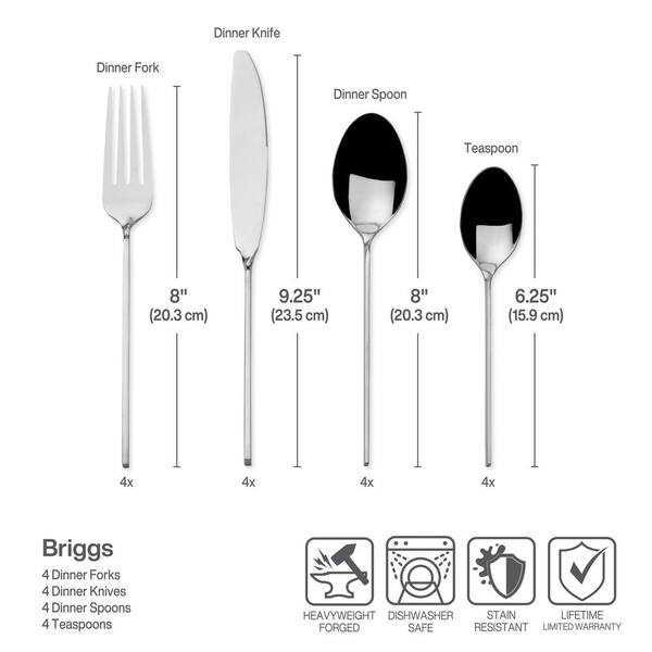 Towle Living Onda Set 4 Forchette: Eleganza Moderna In Acciaio Inox Forgiato Per La Tavola - 5