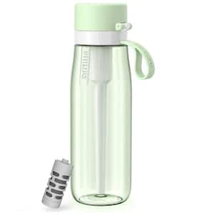 22 oz. Filtered Water Bottle Purify Tap Water Into Healthy Drinking Tasting Water in Green