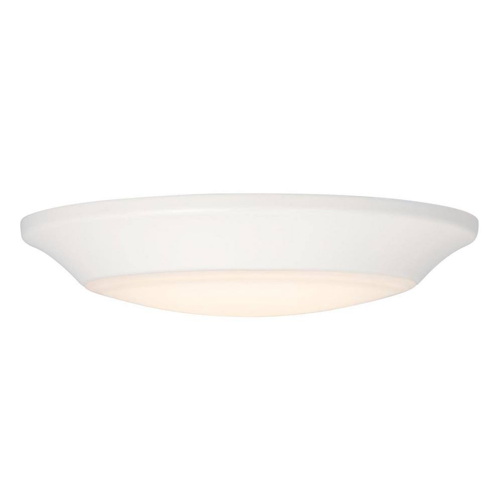 Makira 6-Inch White LED Indoor/Outdoor Flush Mount Light