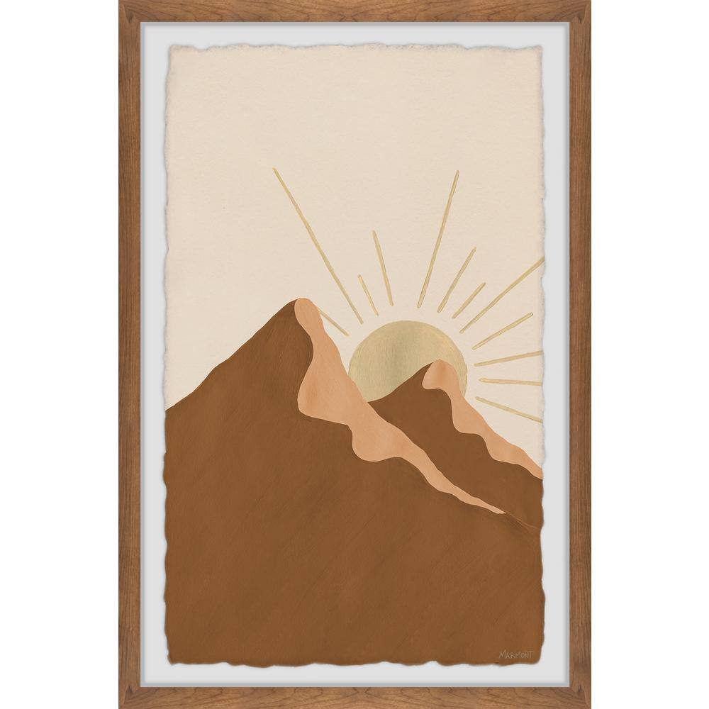 Sunrise in Twin Peaks by Marmont Hill Framed Abstract Art Print 36 in. x 24 in