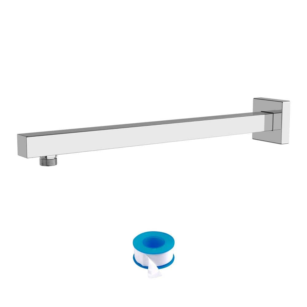 LORDEAR 16 In. Stainless Steel Square Wall Mount Shower Extension Arm ...