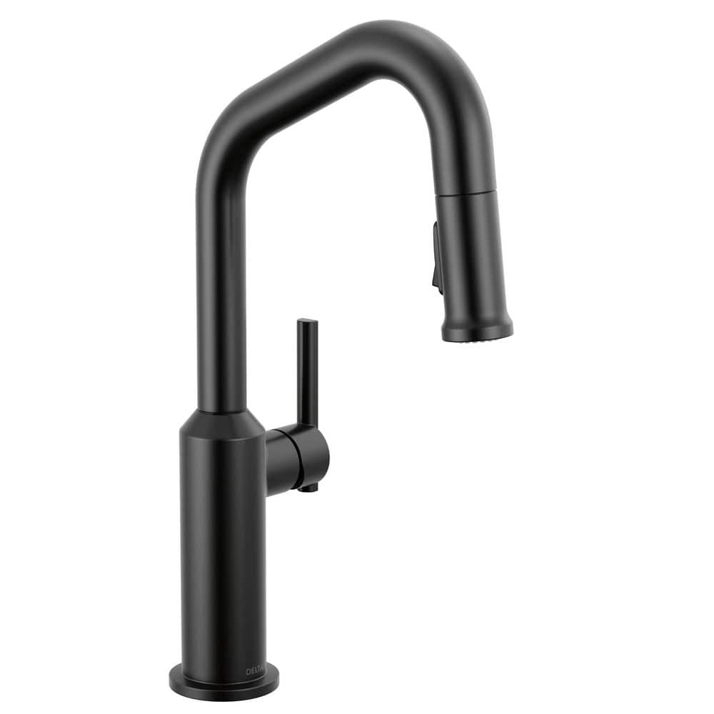 Delta Cordova Matte Black Single Handle Bar Faucet 9885-BL-DST