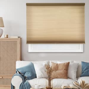 Cut-to-Size Morning Croissant Cordless Light Filtering Privacy Cellular Shades 31 x 64 in. L