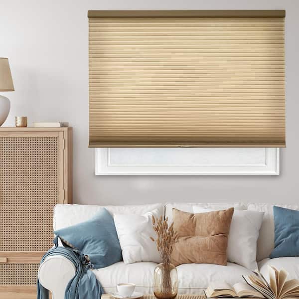Chicology Cut-to-Size Morning Croissant Cordless Light Filtering Privacy Cellular Shades 54 x 64 in. L