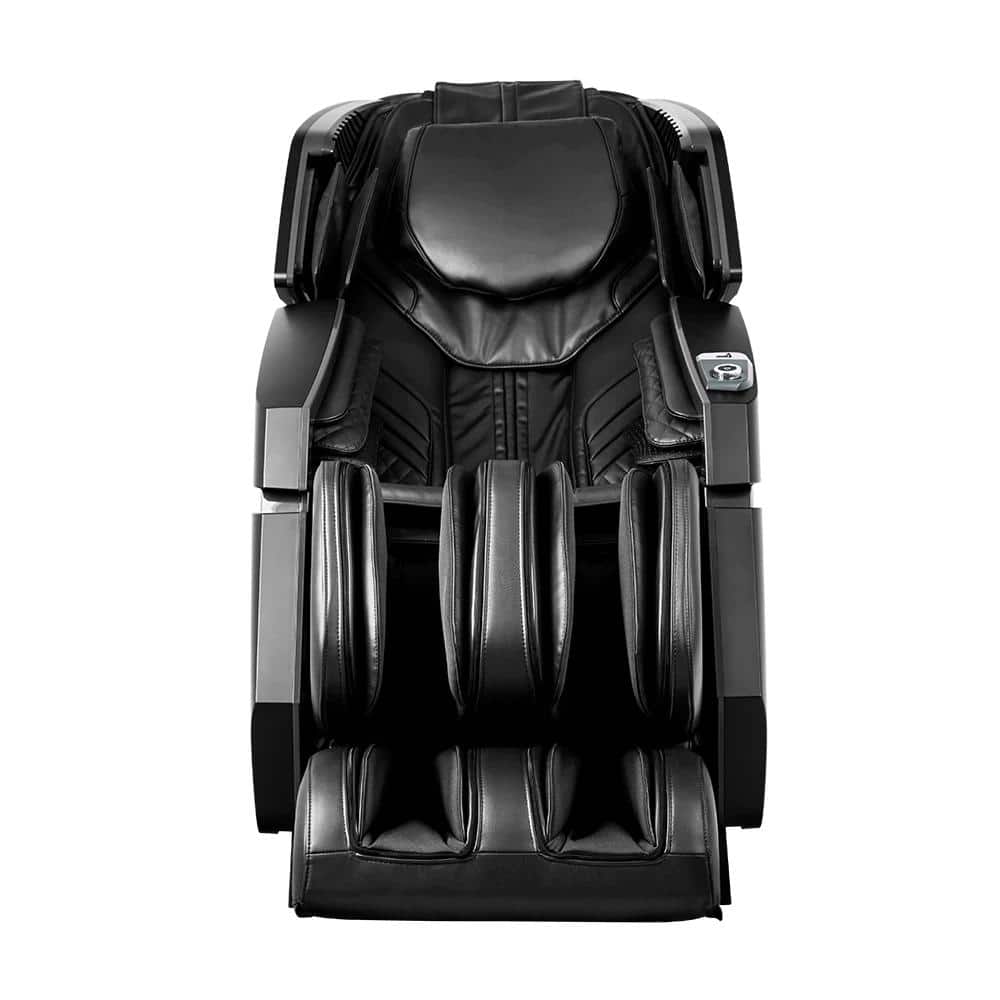 Theramedic 2D Massage Chair with Heated Rollers in Beige Faux Leather