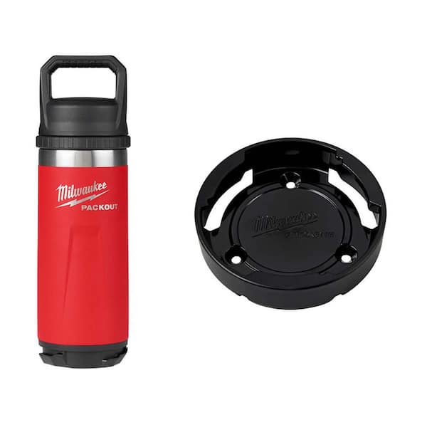 PACKOUT RED 18 oz. Insulated Bottle W/PACKOUT Mount