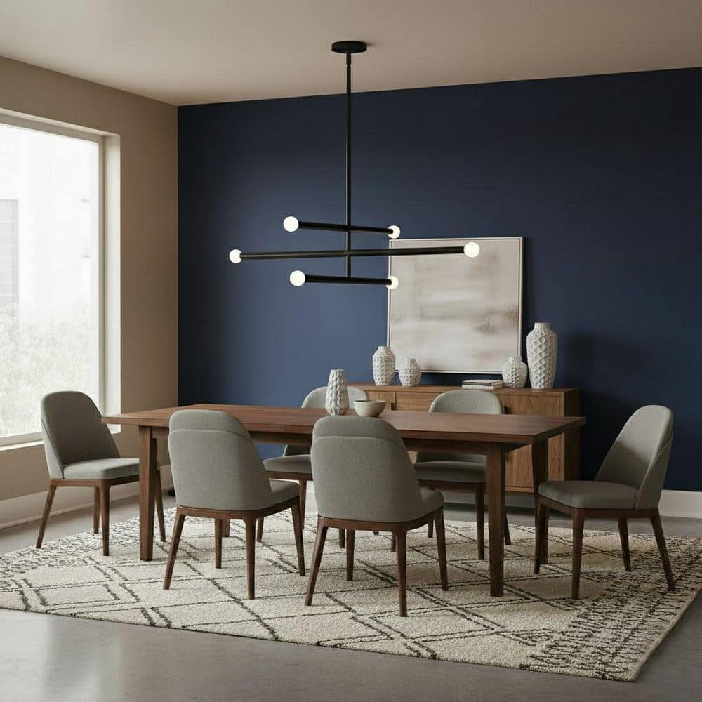 Millie 6-Light Black Convertible Linear Pendant Light price history on PriceWatchPro