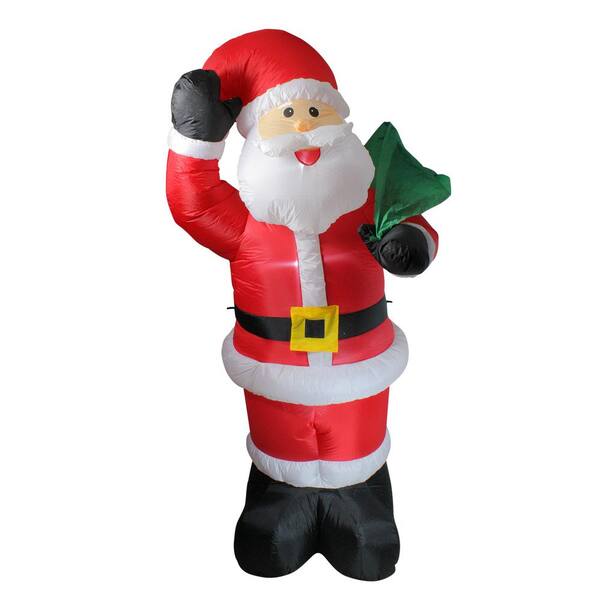 4 Ft Santa Claus Christmas Inflatable Lighted Outdoor Home