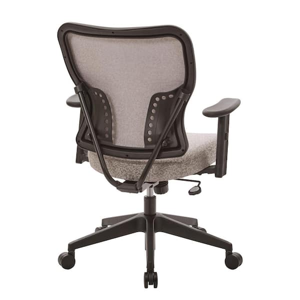 Latte Fabric Deluxe 2 to 1 Mechanical Height Adjustable Arms Chair