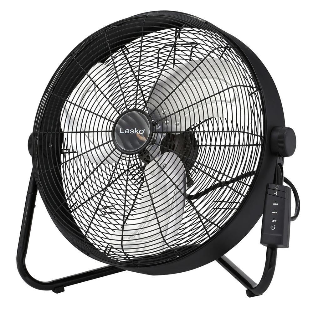Lasko 20 In High Velocity Floor Fan With Remote H20685 The Home Depot