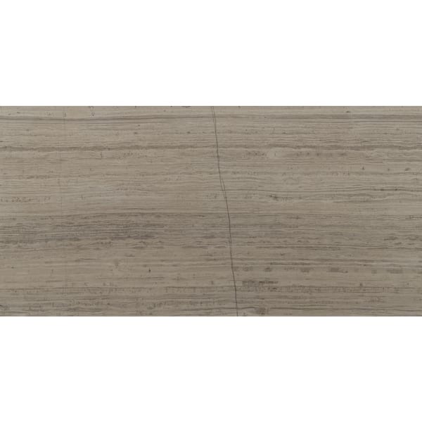 MSI Gray Oak 12 in. x 24 in. Honed Marble Floor and Wall Tile (10 sq. ft./Case)