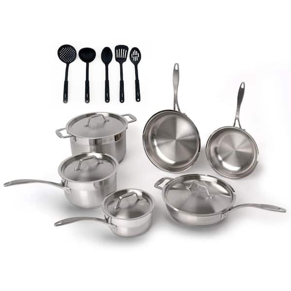 BergHOFF EarthChef Professional 15-Piece Stainless Steel Cookware Set