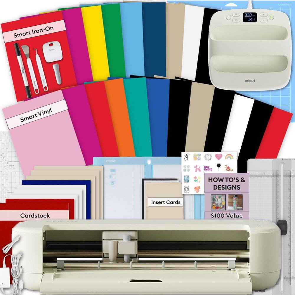 Explore 5 Smart Cutting Machine & EasyPress SE Heat Press Craft Bundle with Vinyl, HTV, Cardstock, Tools and Mats price history on PriceWatchPro