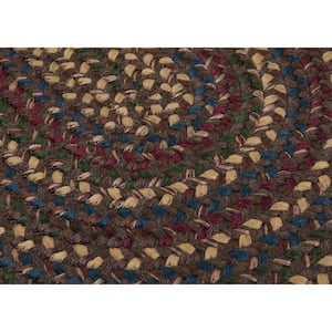 Winchester Brown 8 ft. x 10 ft. Oval Moroccan Wool Blend Area Rug