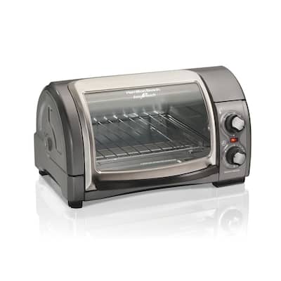 Courant 2-Slice Compact Toaster Oven with Bake Tray and Toast Rack in Black  TO-621K - The Home Depot