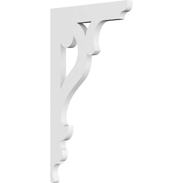 Ekena Millwork 5/8 in. W X 14 in. H X 8 in. D PVC Brontes Bracket