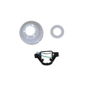 Glendale 52 in. White Ceiling Fan Replacement Mounting Bracket and Canopy Set