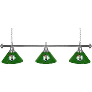 Boston Celtics Logo 3-Light Green Billiard Light