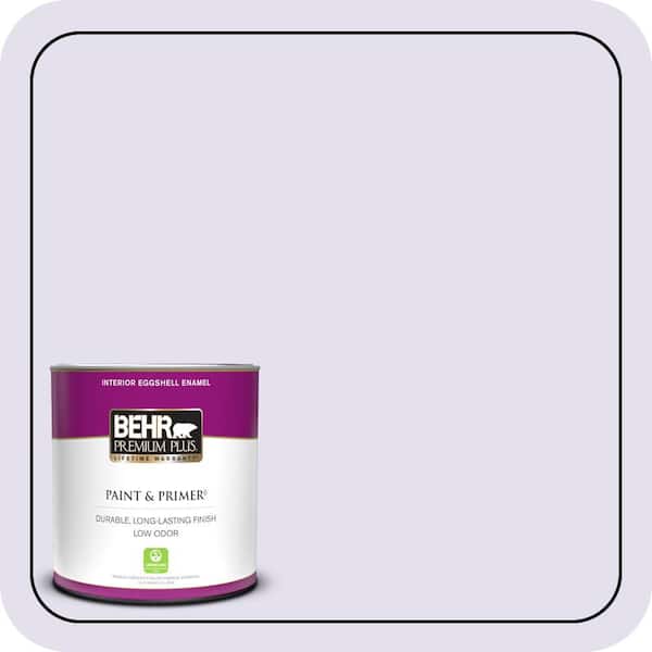 BEHR PREMIUM PLUS 1 qt. #650C-2 Powdery Mist Eggshell Enamel Low Odor Interior Paint & Primer