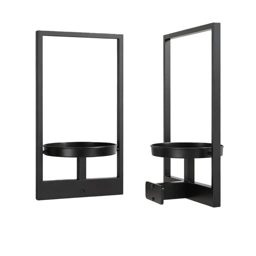 2-Pack (11.8 in. W x 15.8 in. H) Metal Hanging Planters for Plants, Wall Decor, Plant Hanger Window Plant Shelves price history on PriceWatchPro