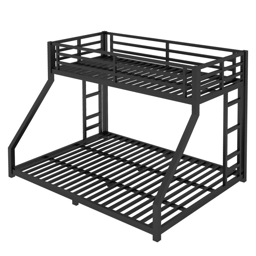 Black Metal Twin XL over Queen Bunk Bed with 2 Side Ladders price history on PriceWatchPro