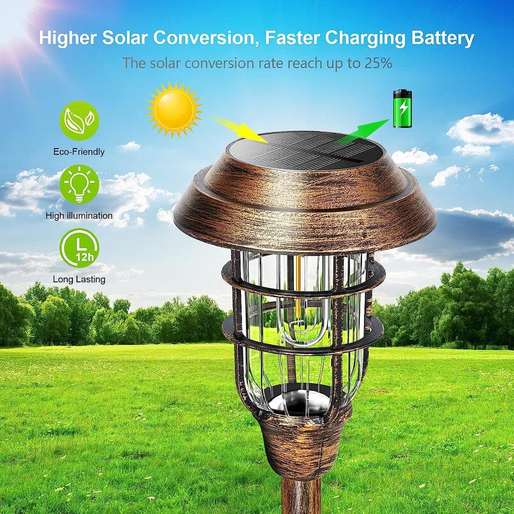 Bronze Solar LED Pathway Lights Multipack for Outdoor Use