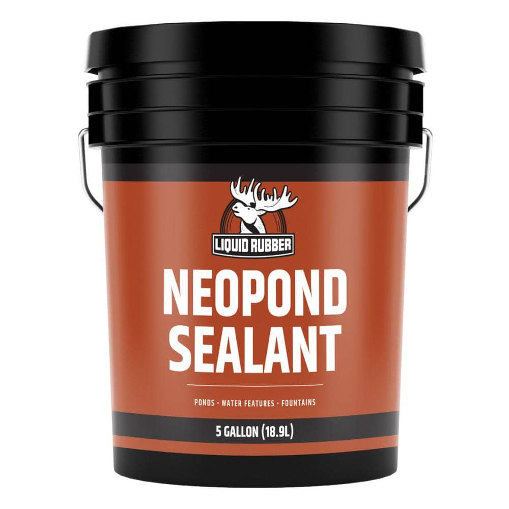 NeoPond Waterproof Pond Sealant, Black, 5 Gal.