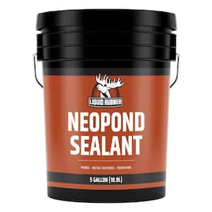 Liquid Rubber NeoPond Waterproof Pond Sealant, Black, 5 Gal.