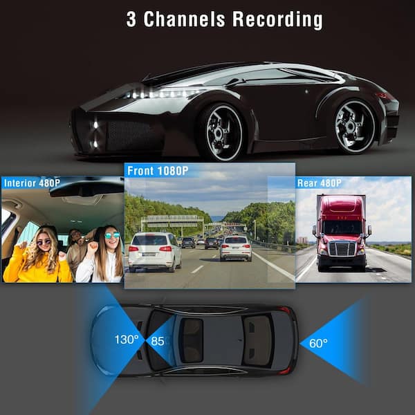 4 Channel 1080P Dash cam WiFi GPS Car DVR Night Vision 360° panoramic car  camera