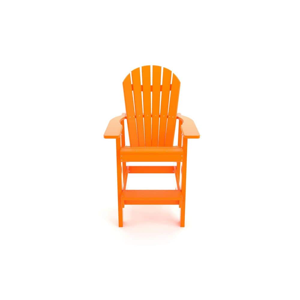 Frog Furnishings Clearwater Adirondack Chair in Orange (Set of 1) PB